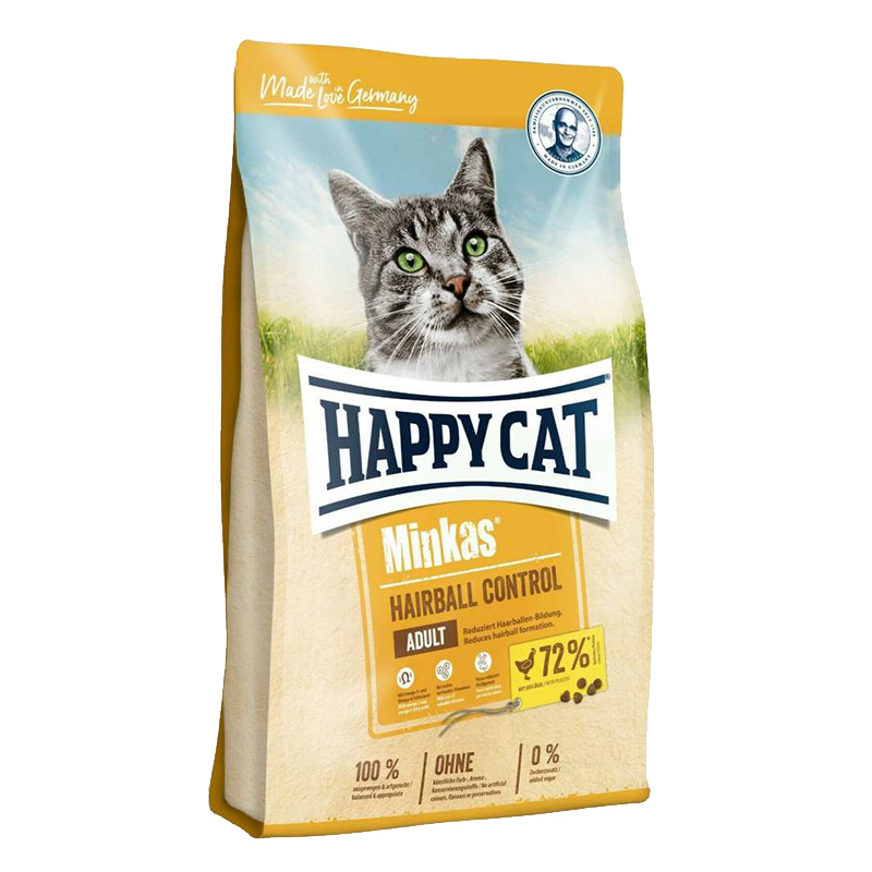 غذاخشک گربه هپی کت هیربال Happycat Hairballcontrol وزن 1KG (فله)