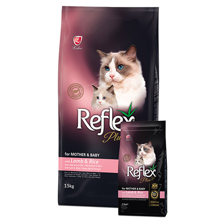 غذاخشک گربه رفلکس پلاس مادر اند بیبی Reflex Mother&Baby وزن 1.5KG
