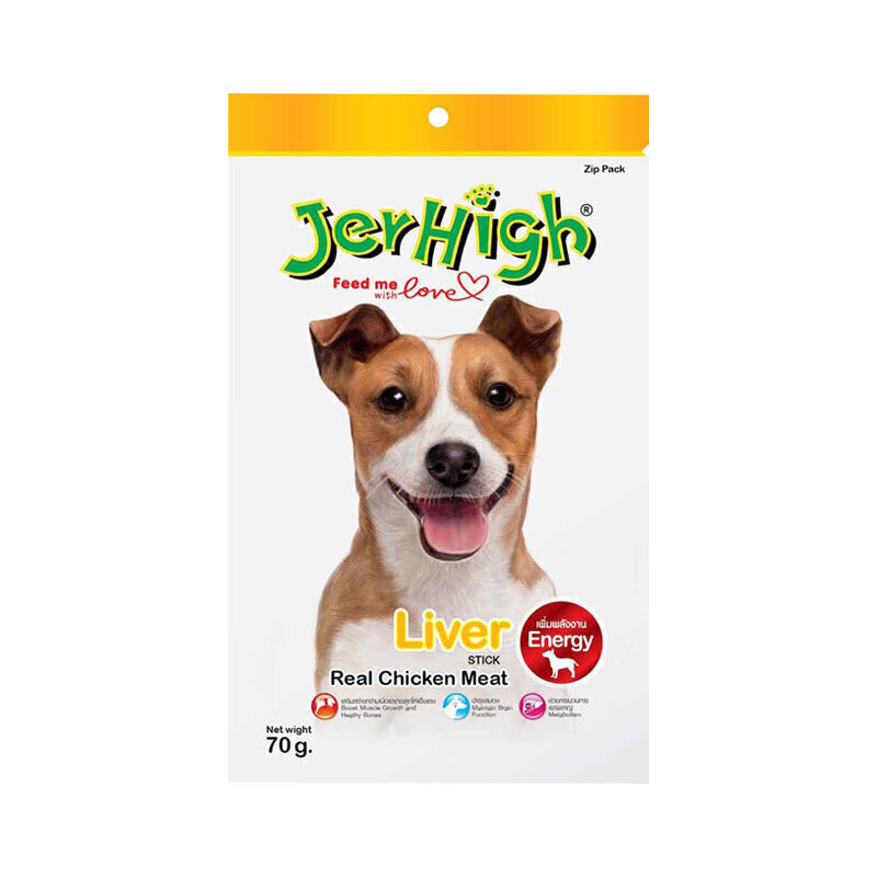 تشویقی سگ جرهای با طعم جگر Jerhigh Liver وزن 70GR