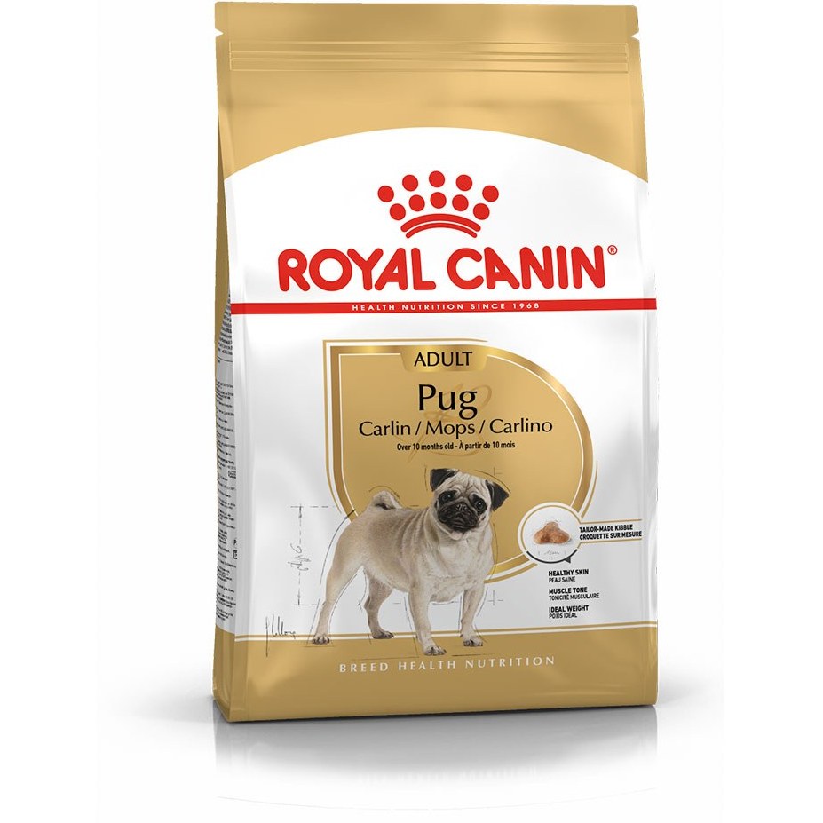 غذاخشک سگ رویال کنین پاگ ادالت  Royalcanin Pug Adult وزن 1.5KG