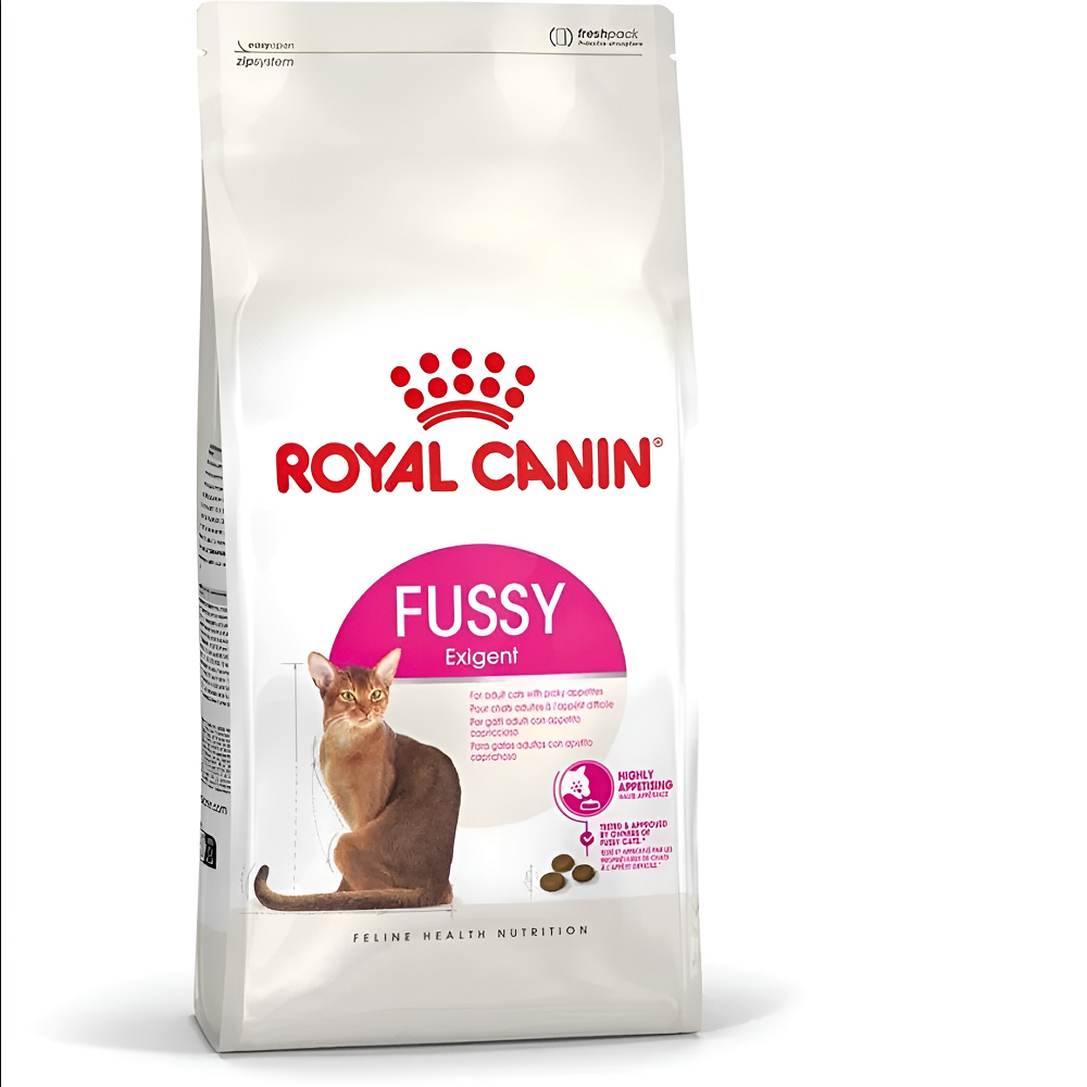 غذا خشک گربه رویال کنین فوزی اگزیجنت وزن 2KG